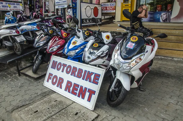Motos para alugar em Tailândia — Fotografia de Stock
