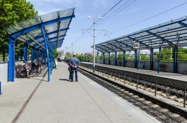 istasyon ve hafif raylı sistem hattı Kiev. Ukrayna