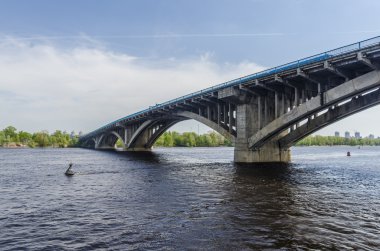 Metro bridge across the Dnieper River in Kiev