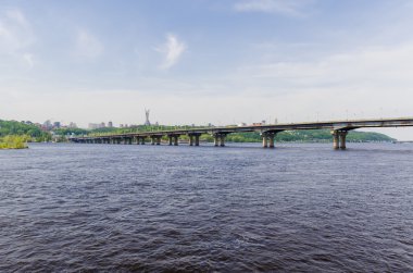 Metro bridge across the Dnieper River in Kiev