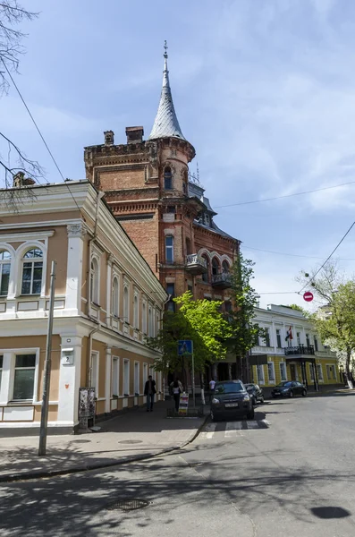 Αρχαία δρόμους του σπιτιού στο κέντρο Κίεβο — Φωτογραφία Αρχείου