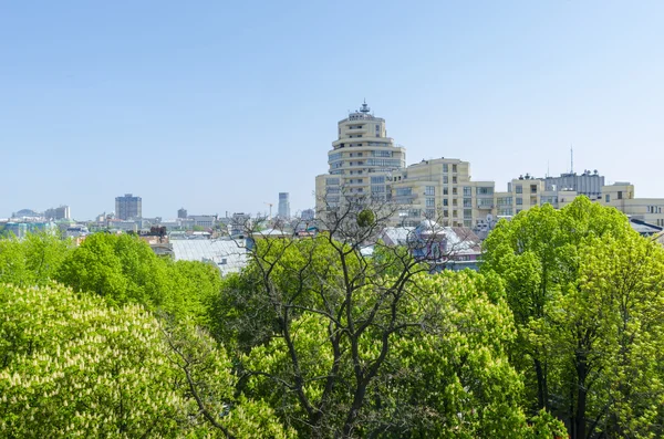 Oude straten van het huis in het centrum van kiev — Stockfoto