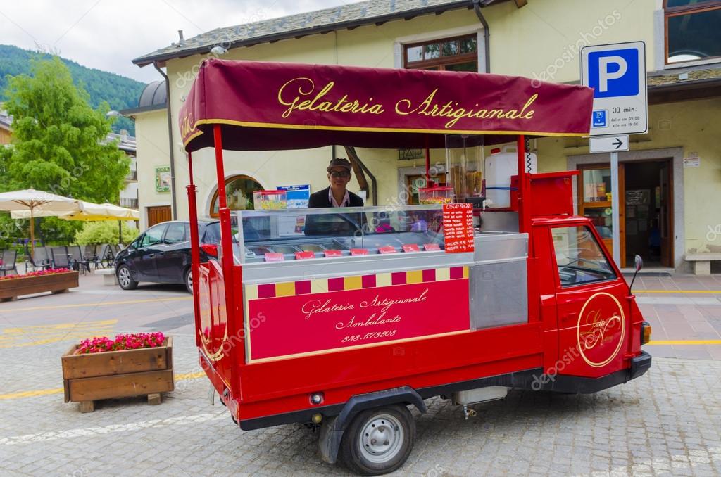 A small ice cream shop in Italy Stock Editorial Photo © rogkoff 32869979