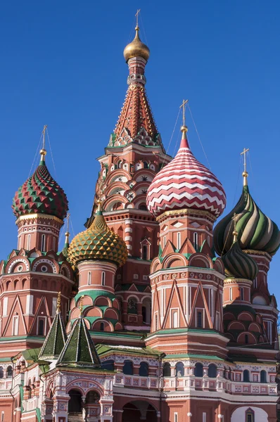 St. Catedral de Basílio na Praça Vermelha em Moscou — Fotografia de Stock