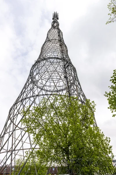 Primera torre de televisión rusa al amanecer en Shabolovka Moscú — Foto de Stock