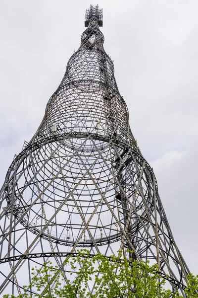 Primera torre de televisión rusa al amanecer en Shabolovka Moscú — Foto de Stock