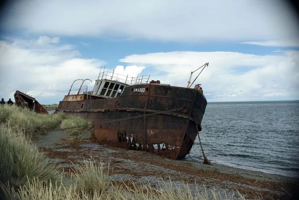 Antiguo barco en Chile — Foto de Stock