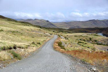 Şili 'de toprak yol
