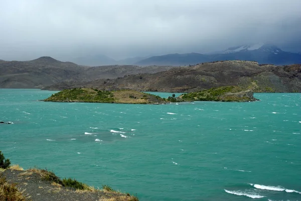 Jezioro w chile — Zdjęcie stockowe