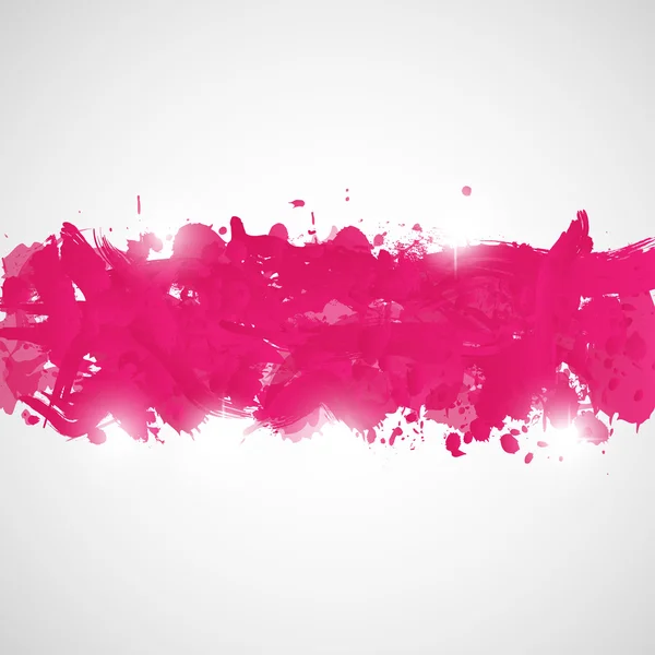 Fundo abstrato com salpicos de tinta rosa . — Vetor de Stock