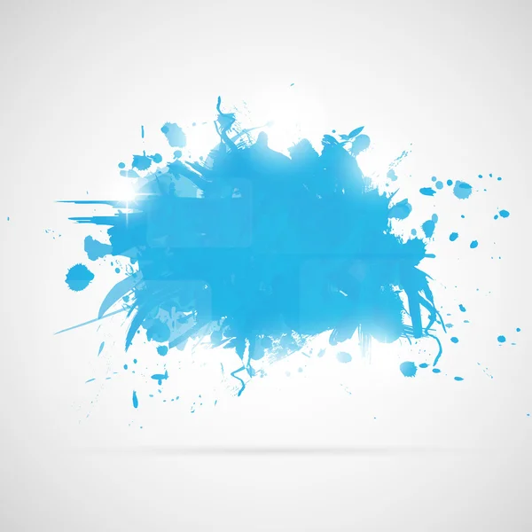 Абстрактний фон з блакитними плямами фарби . — стоковий вектор