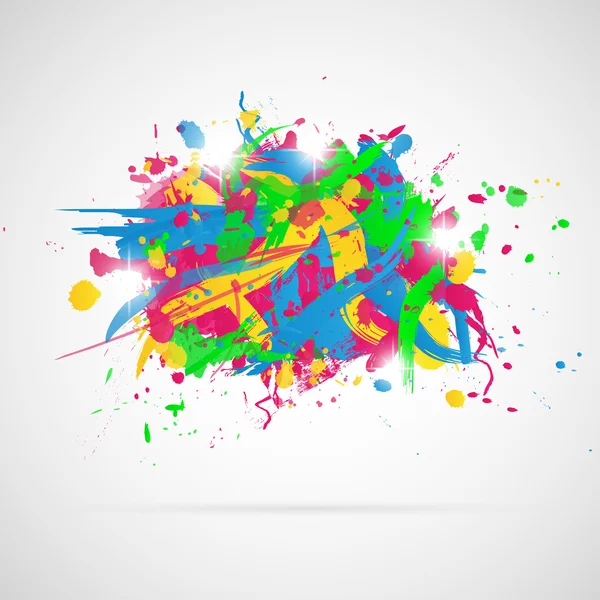 Abstract background with paint splashes. — Stock Vector