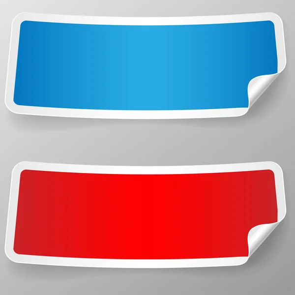 Set de etiquetas de papel de colores . — Vector de stock