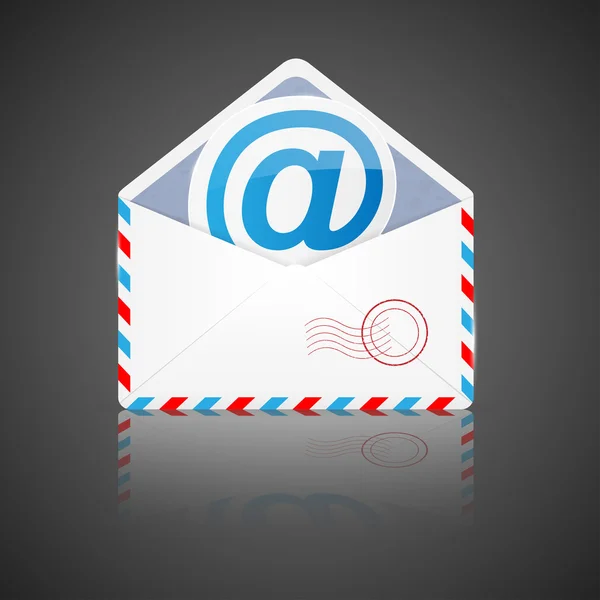 Ανοίξτε το φάκελο με το ηλεκτρονικό ταχυδρομείο. — Διανυσματικό Αρχείο
