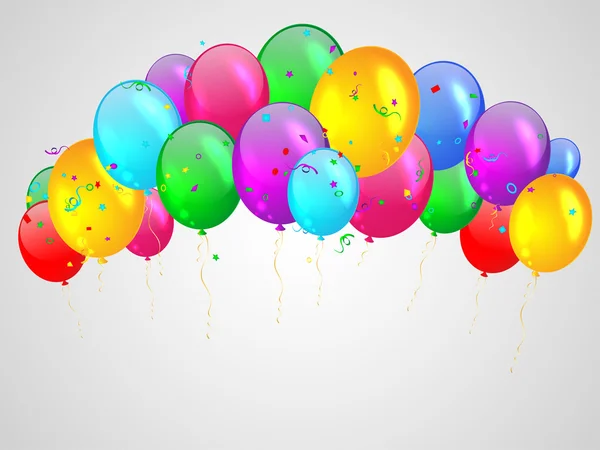 Fundo com balões multicoloridos . — Vetor de Stock