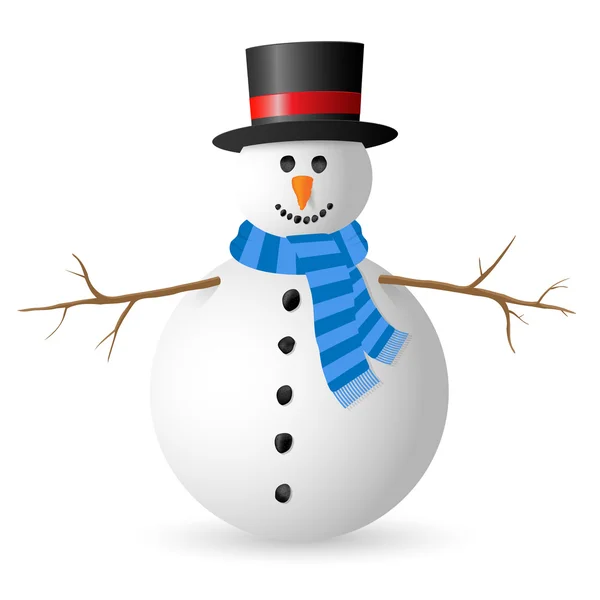 Snowman — Stock Vector