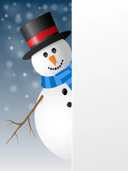 Snowman — Stock Vector