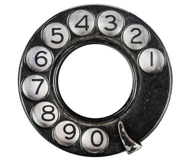 vintage telefon arama beyaza yakın çekim