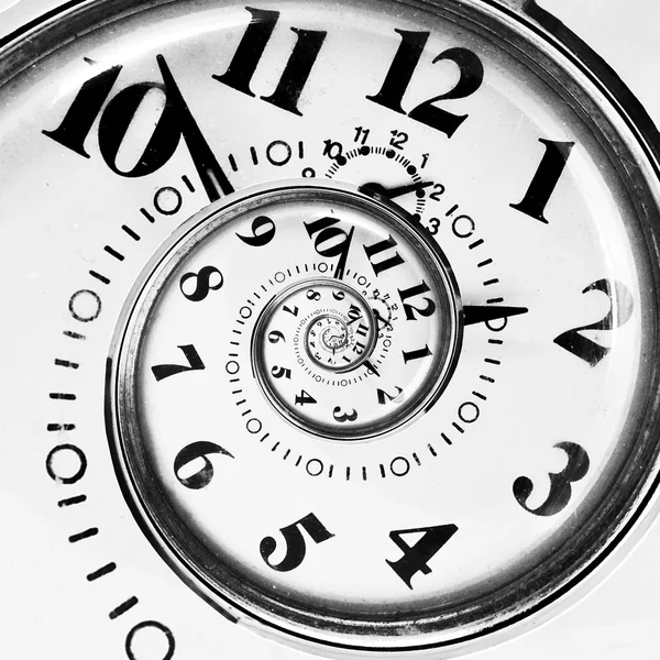 Абстрактний годинник до нескінченності — стокове фото