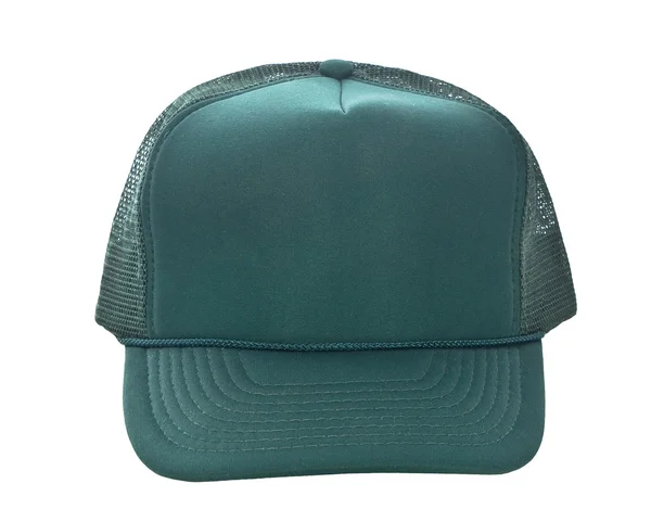 Cappello da baseball verde isolato su bianco — Foto Stock