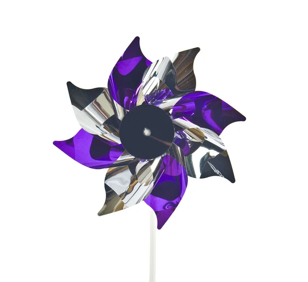 白で隔離される紫ピンホイール — ストック写真