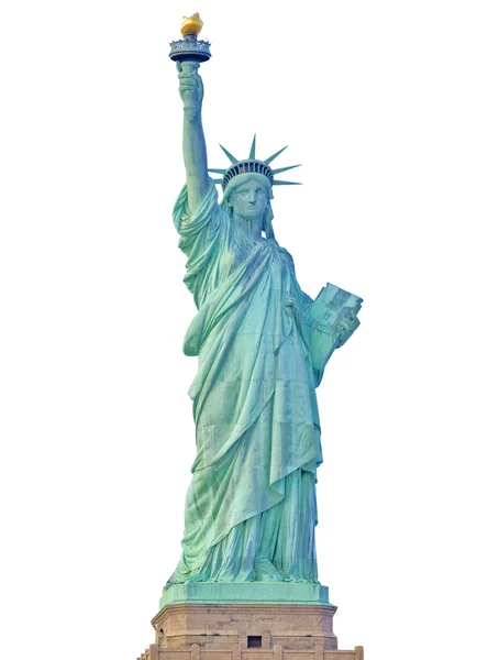 Vorderansicht der Freiheitsstatue in New York City Stockbild