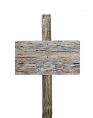 Beyaz bir arka plan üzerinde izole klasik tabela