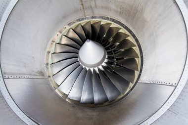 Close-Up turbofan jet motoru