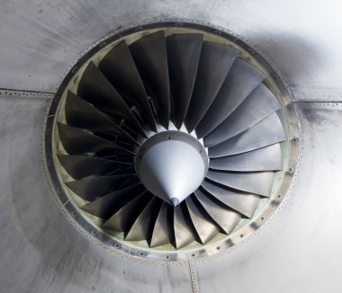 Close-Up turbofan jet motoru