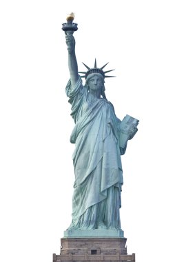 new York'ta izole Özgürlük heykeli görünümünü