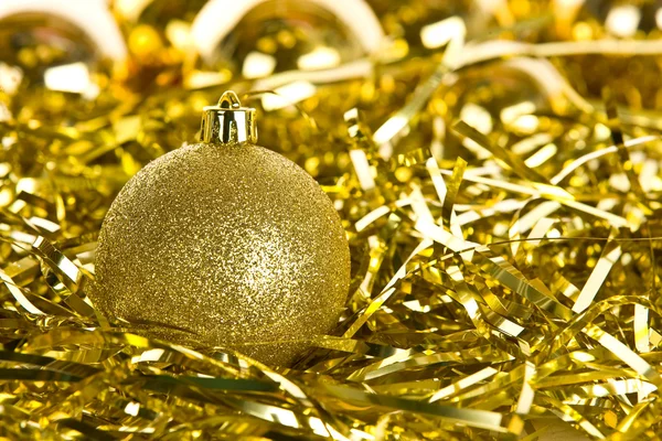 Decorações de Natal dourado — Fotografia de Stock