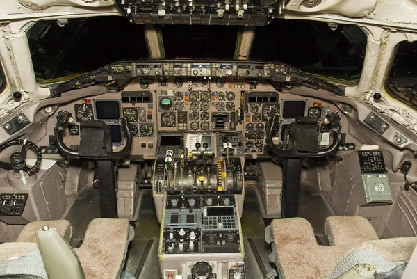 Jet aircraft cockpit — Stock Photo, Image