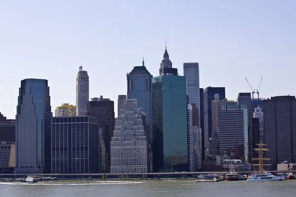 Panorama view with skyscrapers — Stock Photo, Image