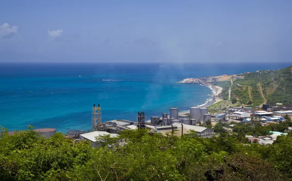 Caribbean island landscape and seascape — Stock Photo, Image