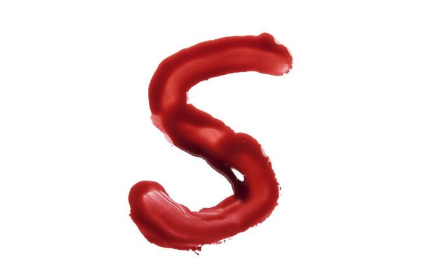 Dripping blood fonts the letter S