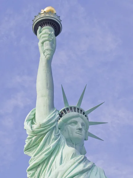 View of the Statue of Liberty in New York City isolated — Stock Photo, Image