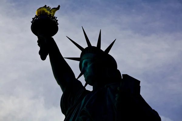 Vista da Estátua da Liberdade em Nova York isolada — Fotografia de Stock