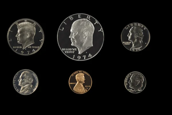 Old silver dimes — Stock Photo, Image