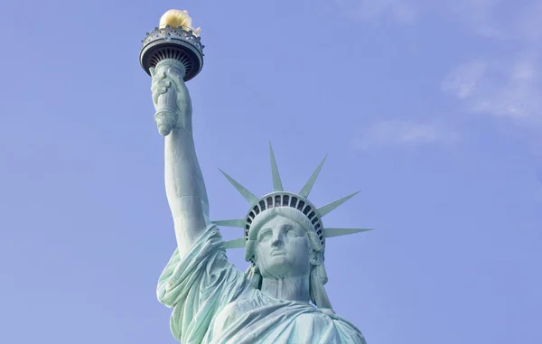 Iew of the Statue of Liberty in New York City isolated Royalty Free Stock Photos