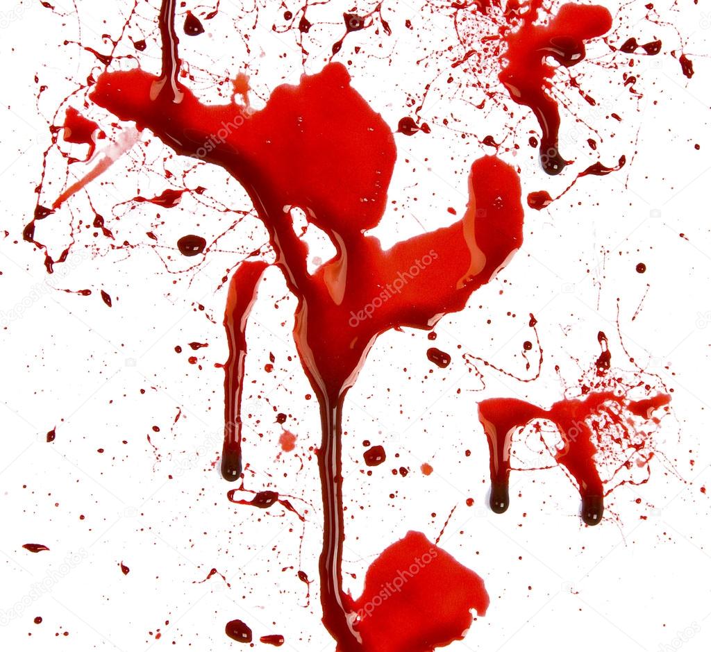 Dripping blood splatters