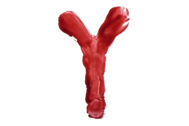 damlayan kan yazı harf y