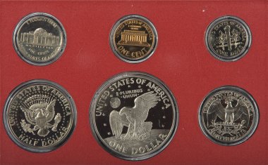 Amerika Birleşik Devletleri kanıtı paralar izole