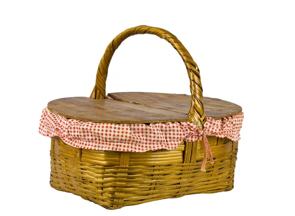 A classic picnic basket — Stock Photo, Image