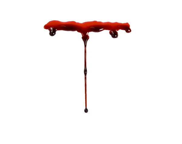 Sangue gocciolante — Foto Stock