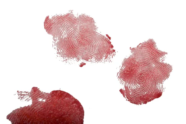 Bloody fingerprints — Stock Photo, Image