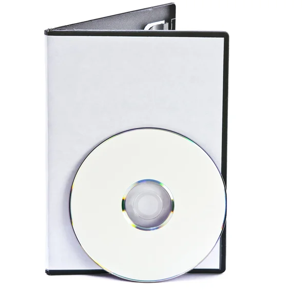 Boş dvd kutusu ve metin için yer ile disk — Stok fotoğraf