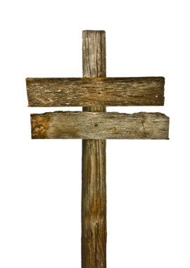 Beyaz bir arka plan üzerinde izole klasik tabela