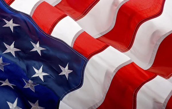 American Flag waving in the wind — Stock Photo, Image