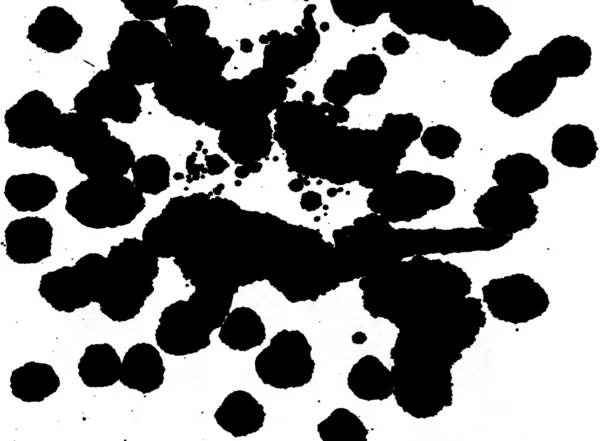 Black ink drops — Stock Photo, Image