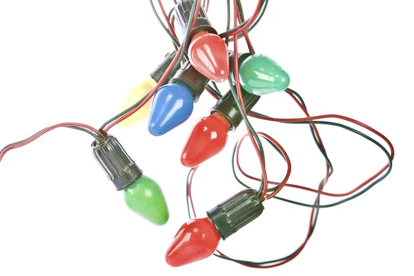 Veelkleurige lamp feestelijke garland — Stockfoto